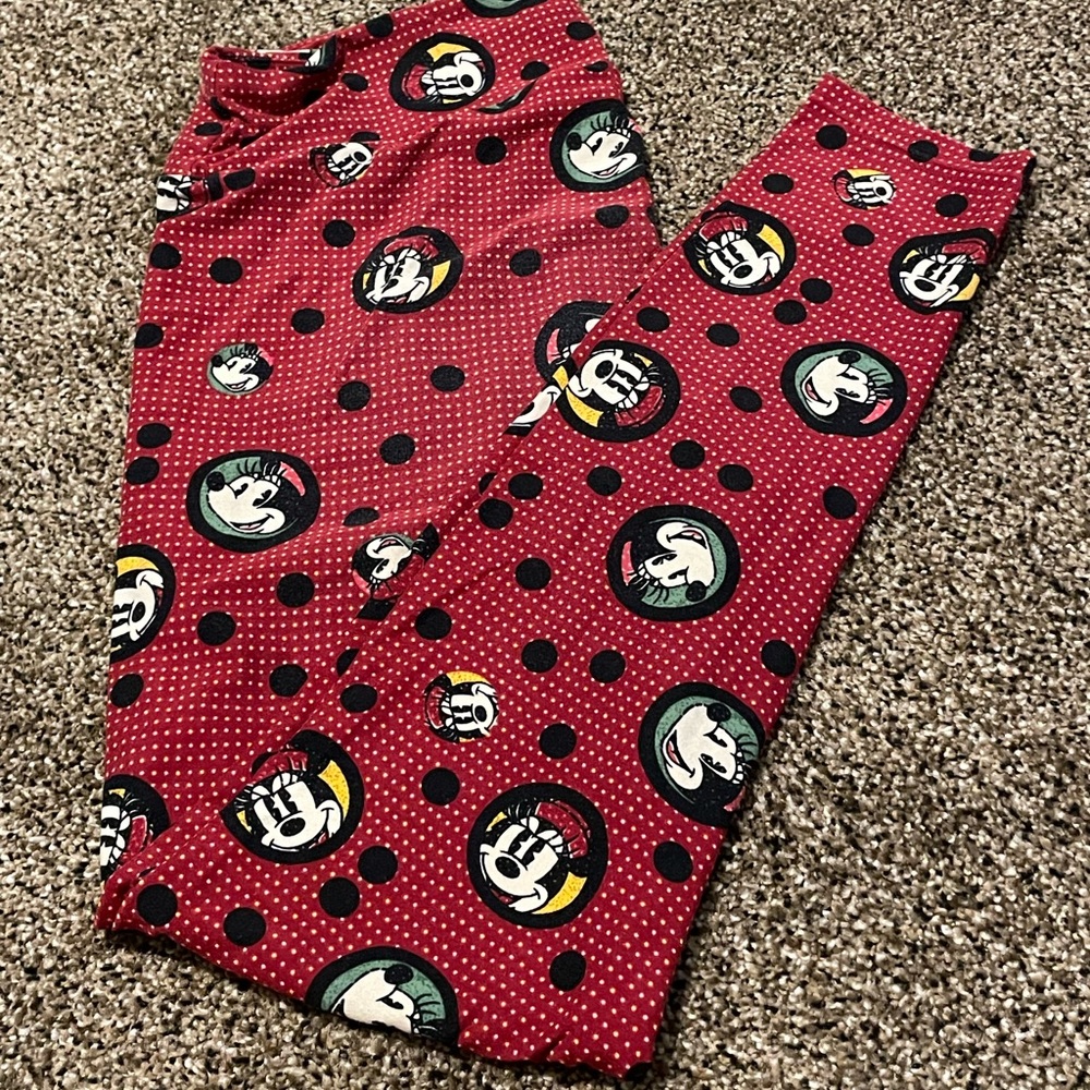 LulaRoe Minnie red legging